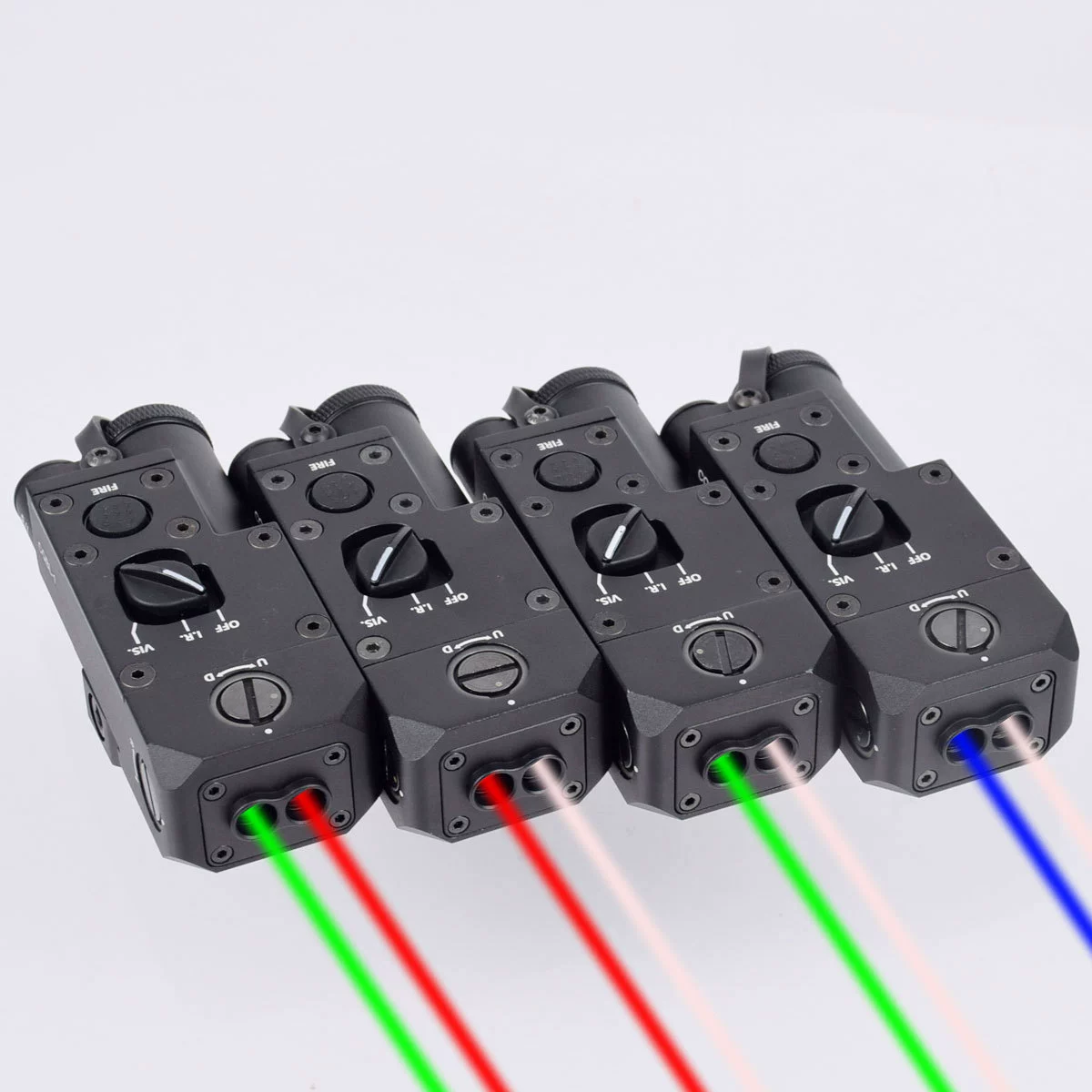 CQBL красный и зеленый лазер с нулевой настройкой, тактический ящик, лазерный регулируемый тактический фонарик с крысиным хвостом, 20 мм, нейлоновый индикатор из сплава