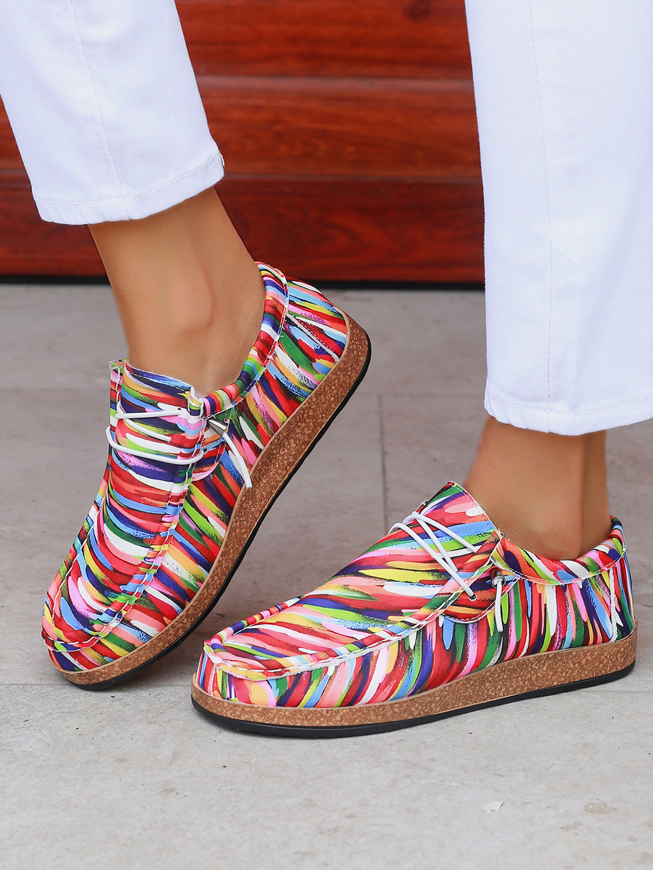 2024 new plus size board independent day color single one foot lazy shoes, canvas shoes_voghion.com