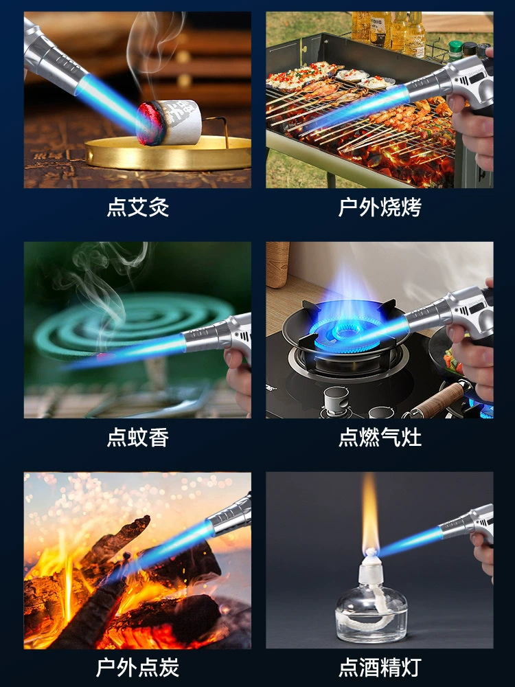 Ветрозащитная надувная зажигалка прижигание зажигания палка дымовая сигара на открытом воздухе барбекю специальная прямая зажигалка распылитель