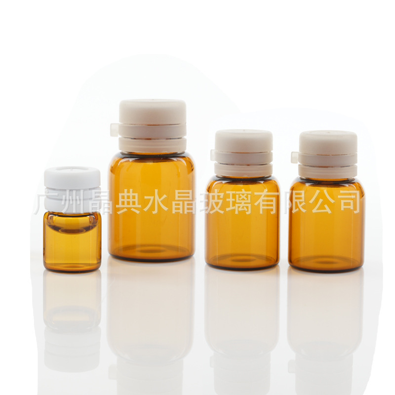 现货茶色1ml小精油瓶3ml小棕瓶2ml化妆品卡口分装瓶精油玻璃空瓶