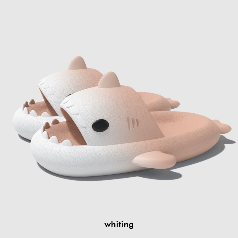 Platform Shark Slippers (Shark), summer funny slide, 4 cm platform, gradient colors