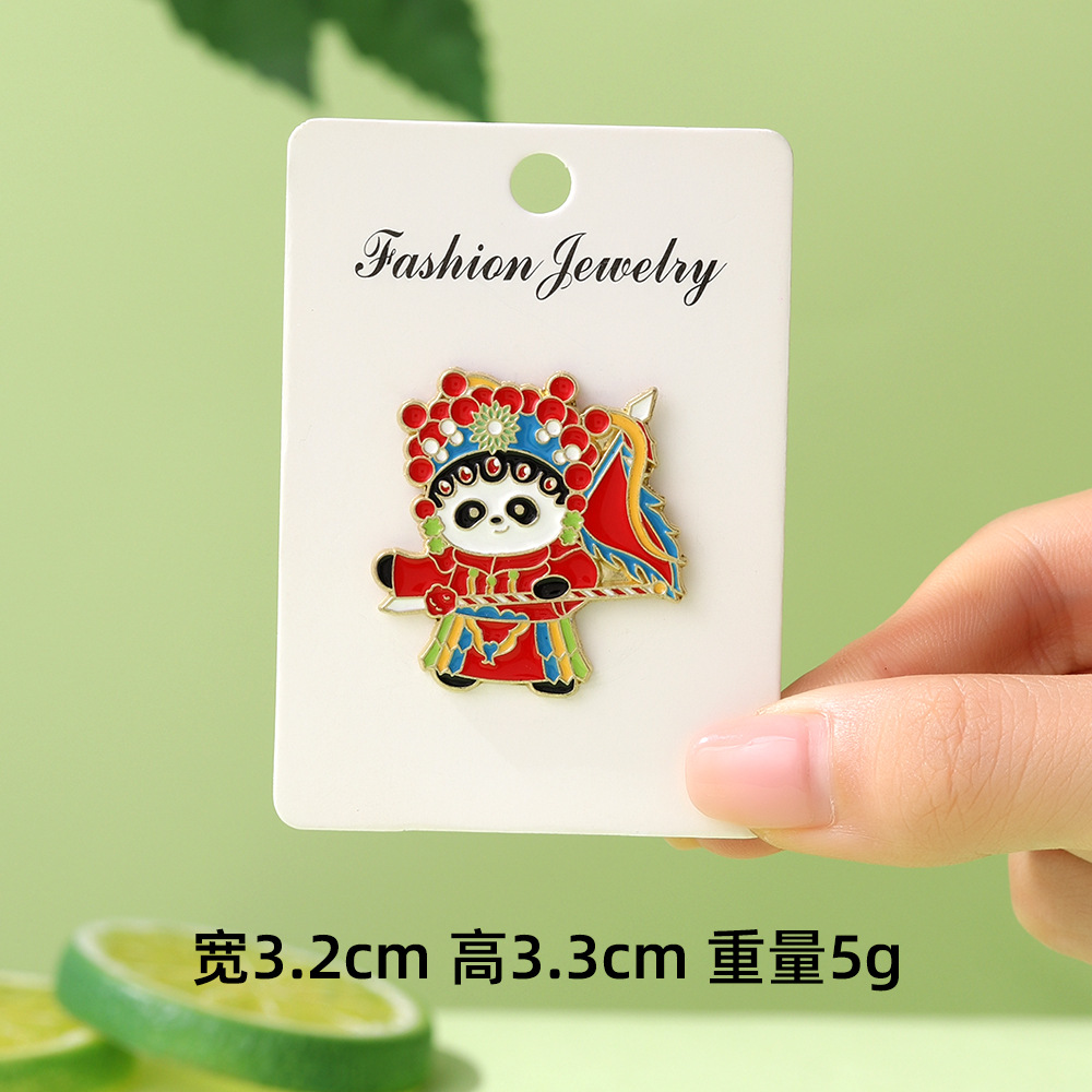 Dibujos animados lindo panda flor flor broche colección de la familia panda animal metal insignia accesorios de ropa para niños regalos