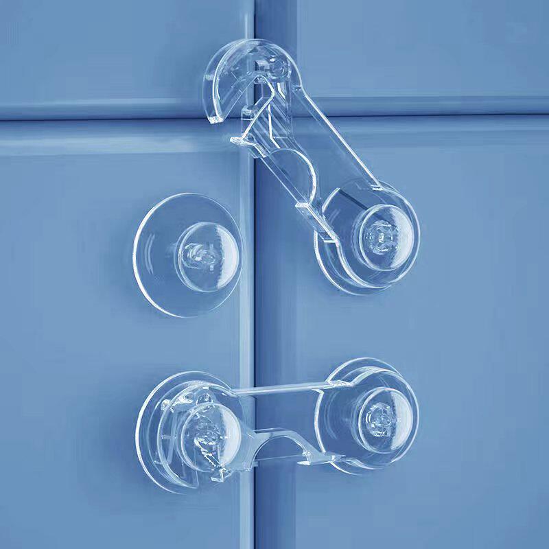 Cajones de seguridad infantil cerradura transparente sin rastro refrigerador cerradura de puerta multifuncional productos de protección Amazon transfronterizos