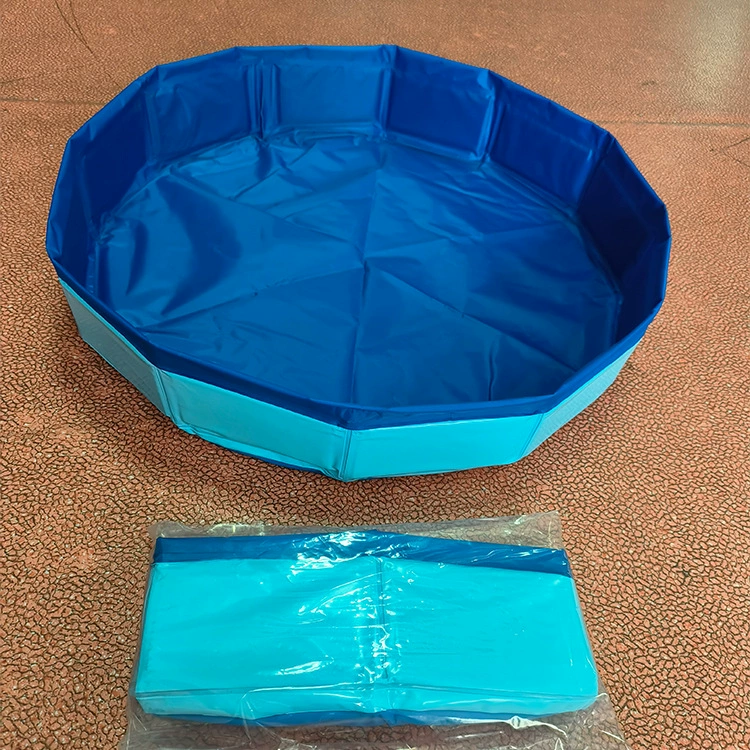 Foldable Pet Pool, Portable PVC or Composite Lining, Anti-Slip Bottom, Multiple Sizes