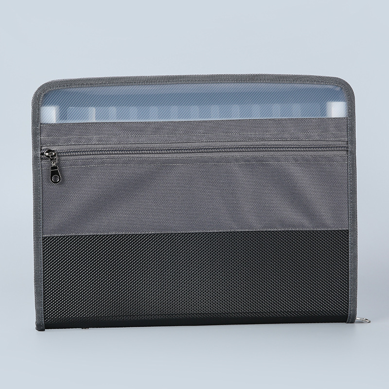 Bolso de órgano transfronterizo a4 carpeta doble cremallera 13 capas de papel de prueba de estudiante de gran capacidad bolsa de almacenamiento bolsa de documentos de oficina image 12
