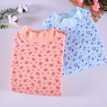 碎花秋衣妈妈衣印花秋衣中老年打底衫半高领上衣秋冬季薄款涤棉