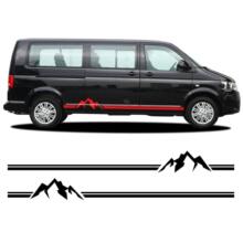适用于大众VW Transporter T4 T5 T6车贴车身贴纸侧裙贴A2173
