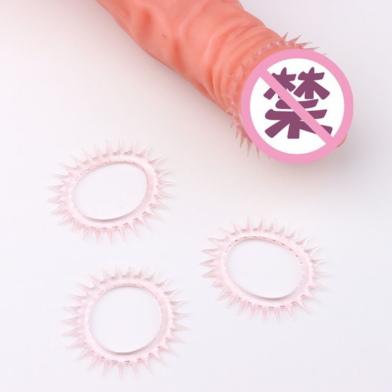 Silicone Non-Vibrating Delay Ring for Men, Thickening Cock Ring, Transparent — detail image 5