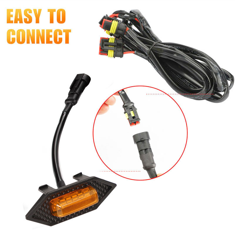 Luz de red media especial para Honda CRV Luz amarilla pequeña barra delantera LED luz diurna pickup luz de niebla luz de advertencia de red media image 4