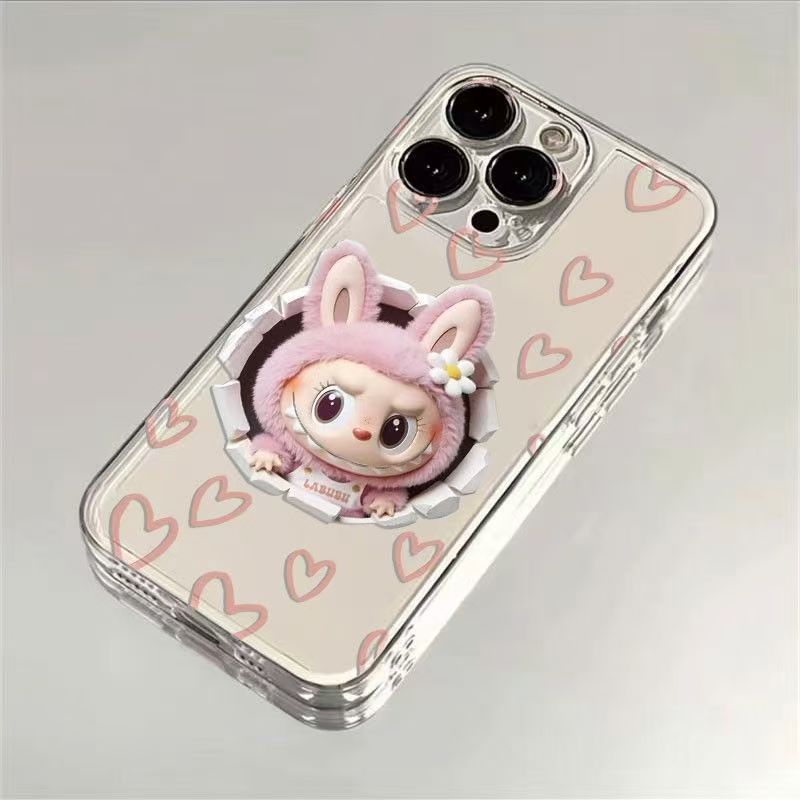 iPhone16 携帯電話ケース Apple Huawei vivo Xiaomi OPPO Redmi 透明に適したカップル プローブ ラブ バブ|undefined