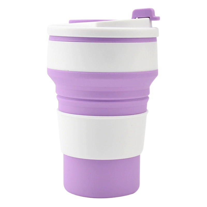 Силиконовая складная чашка для воды портативная спортивная чашка для путешествий на открытом воздухе кемпинг портативная складная чашка для кофе с чашкой для воды