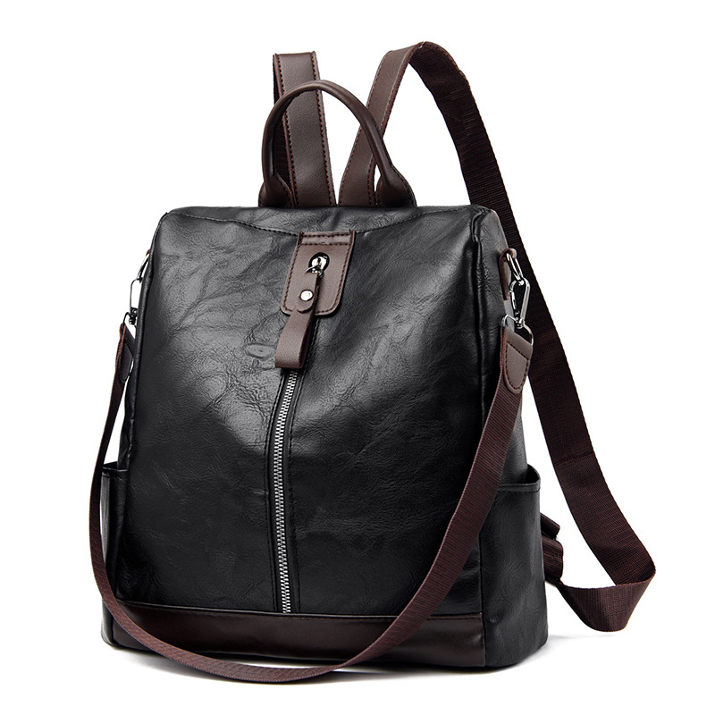 批發多用背包2022新款都市簡約女士雙肩包大容量學生書包旅行包
