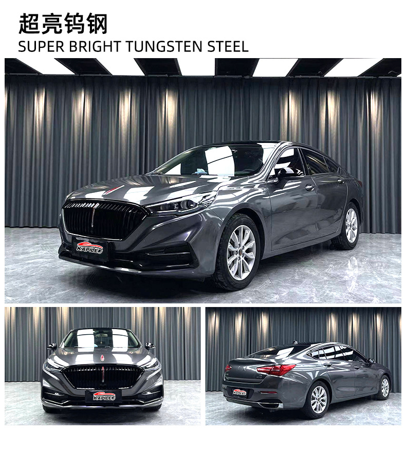 Car Color Changing Film Source Factory Pet Material Color Changing Film Super Bright Metal Midsummer Purple Polymer Pvc Color Changing Film