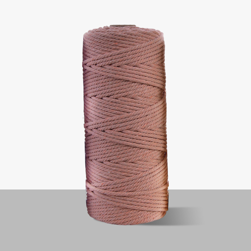 3mm cuerda de algodón colorido diy hecho a mano 4mm cuerda de tapiz cuerda tejida 5mm regalo cuerda de algodón decorativa cuerda de sombrero al por mayor