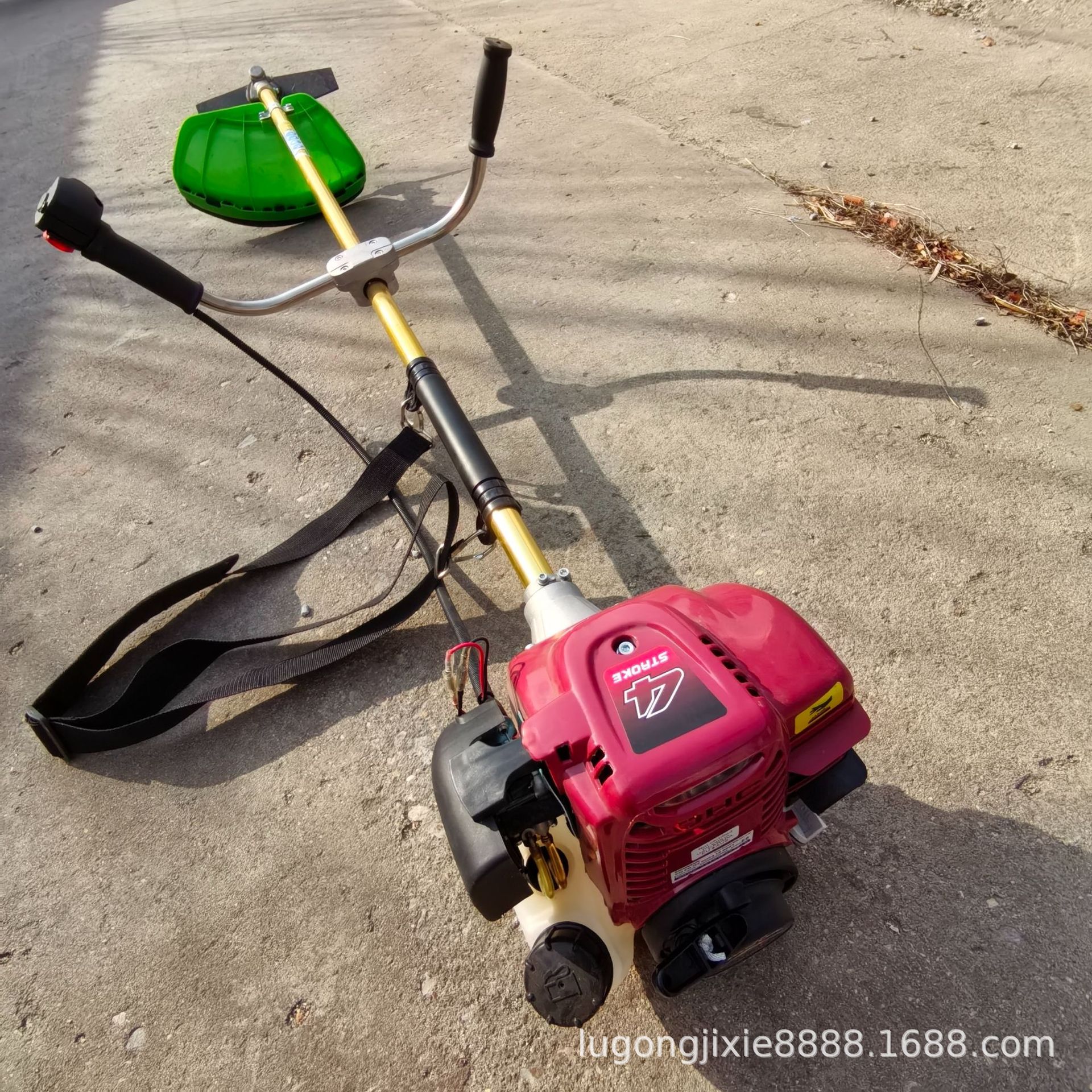 市政园林批发侧挂式汽油割草机二冲程大功率开荒除草机家用割草机