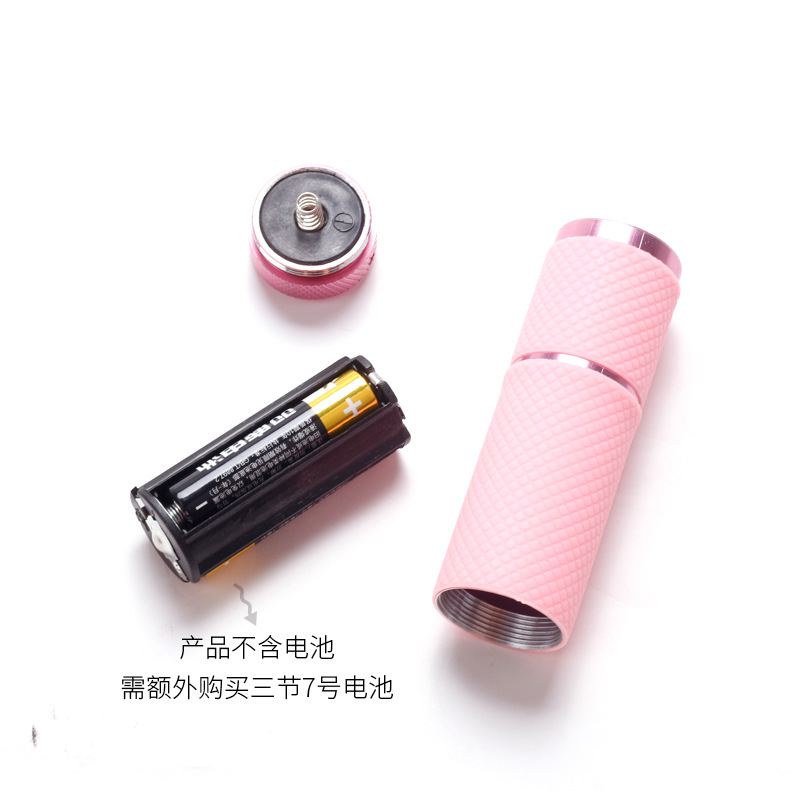 suministros de manicura LED mini linterna tipo lámpara de perla de secado rápido manicura portátil luz terapéutica pegamento de manicura especial