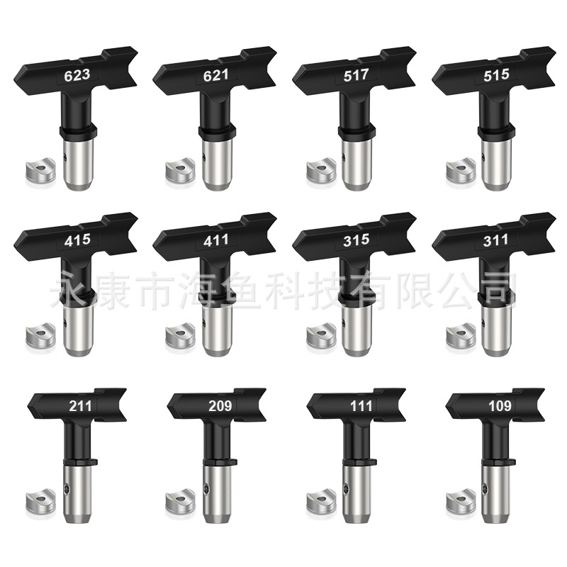 검정색 크로스보더 J 세트(검정색 노즐 12개) 모델 옵션