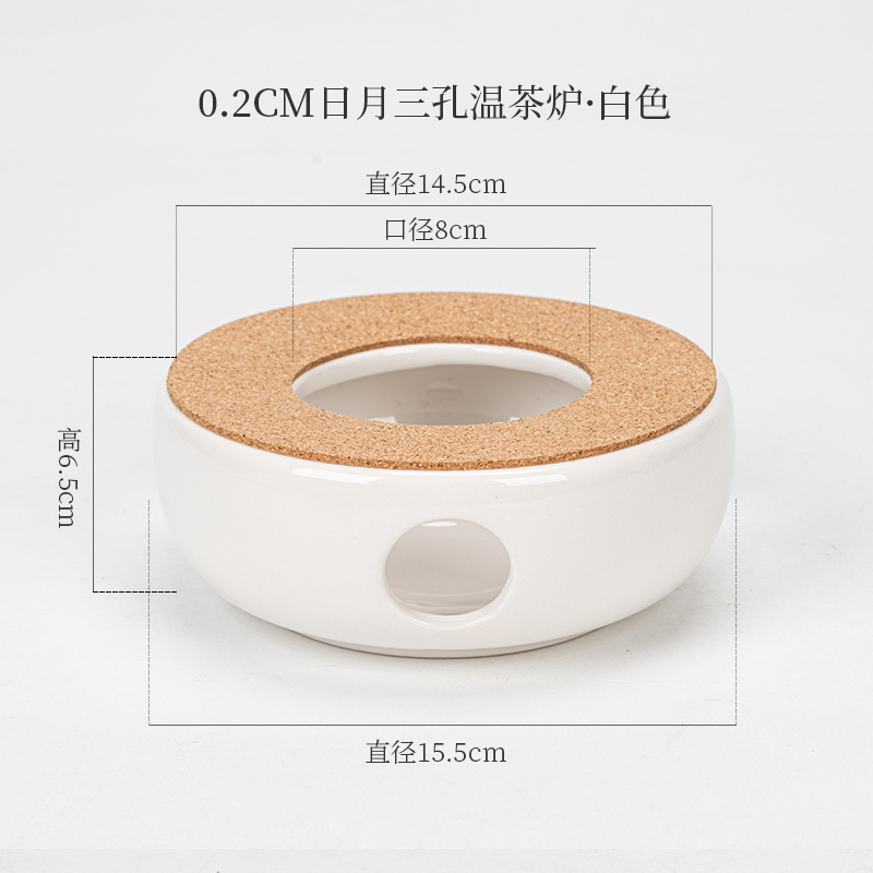 Directo de fábrica de té de la vela calentador de cerámica de la preservación del calor del hogar calefacción calentador de té restaurante Hotel calentador de té