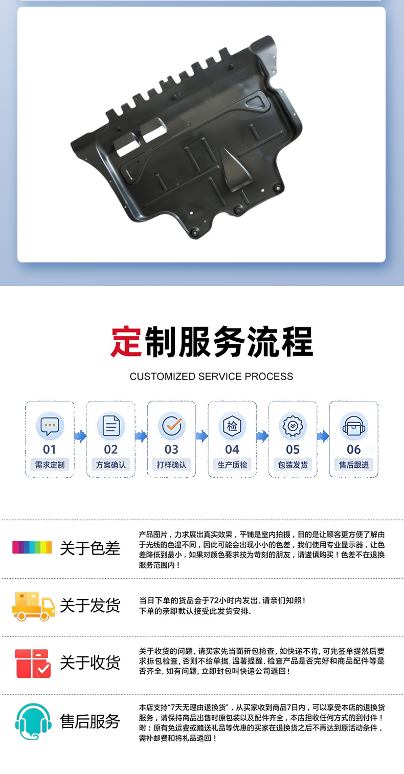 Directly from the Manufacturer, Suitable for Tiguan Models 17-24, Engine under Guard Plate, Underbody Protection Plate, Auto Parts