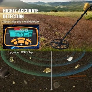New Handheld Metal Detector High-Precision Detector Underground Treasure Hunting 10m Visual Outdoor Archaeological Gold, Silver and Copper
