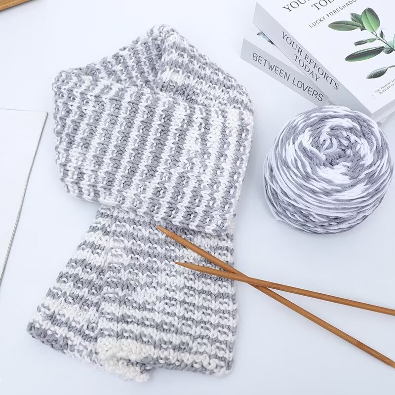 大份量八股情人棉男女手工编织围巾毛线粗毛线牛奶棉钩织棒针线