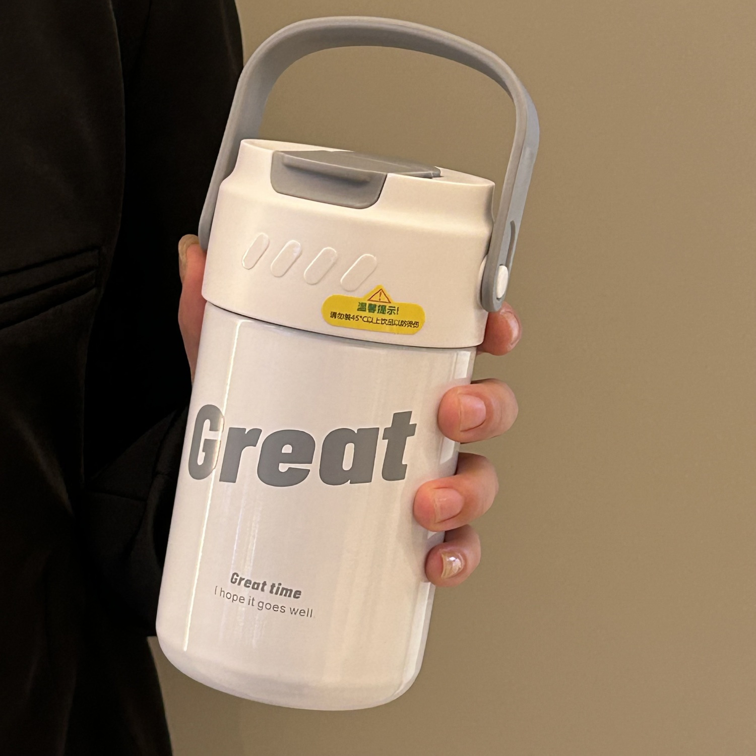 Tea and Water Separation Flower Tea Cup for Adults, Portable Simple Water Cup, 316 Stainless Steel, Straw Insulated Cup, Large Capacity