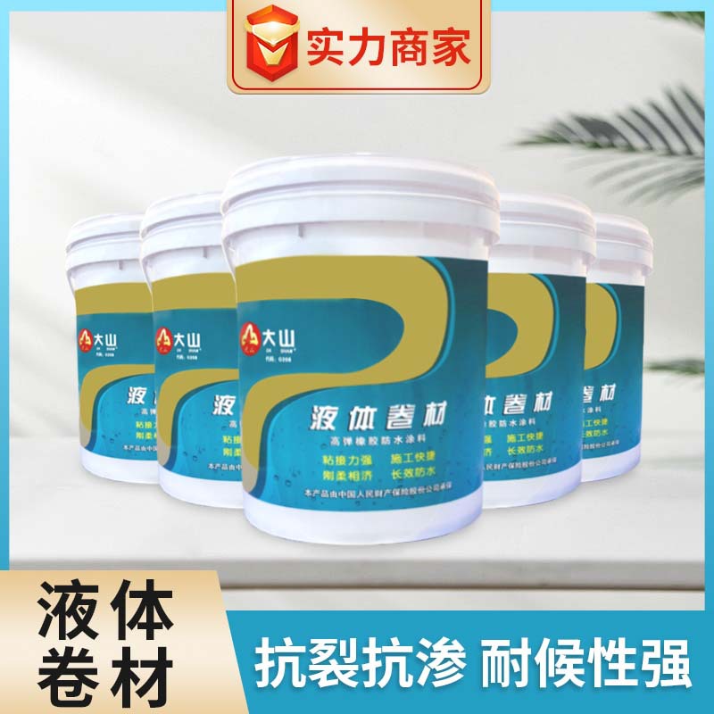 屋顶补漏大山液体卷材平房顶楼面补漏王防水涂料室内外用厂家直营