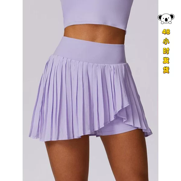P 18780 Pleated Quick Dry Skirt Shorts Pleated sports skirt