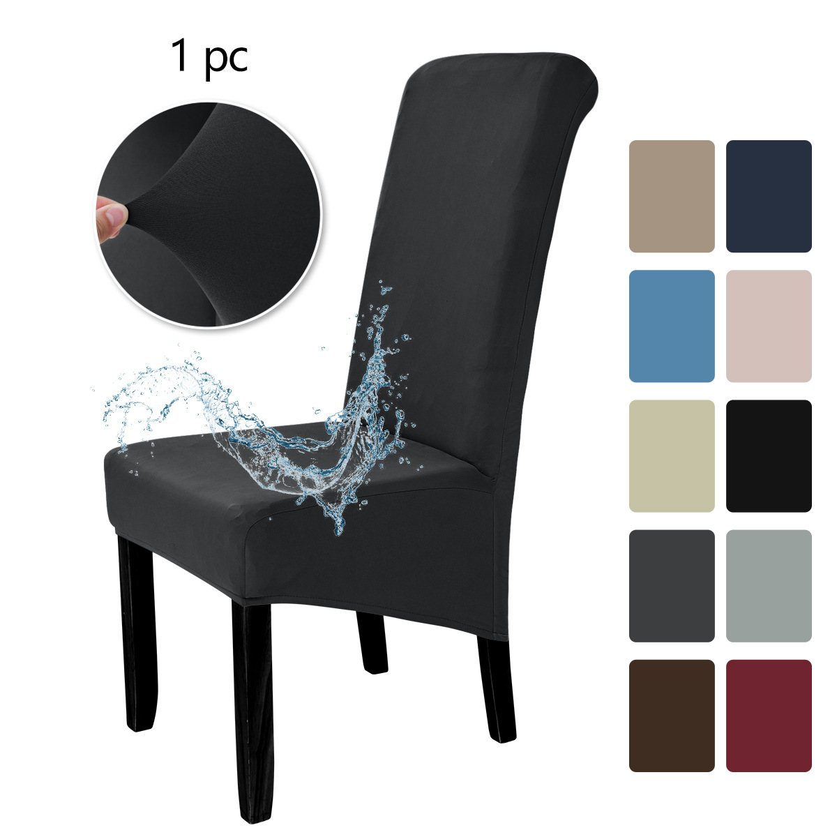 Transfronterizo elástico seda de leche cubierta de silla impermeable para aumentar la cubierta de silla de respaldo alto Aliexpress TEMU cubierta de silla spot