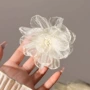 侧边欧根纱鸭嘴夹花朵刘海夹