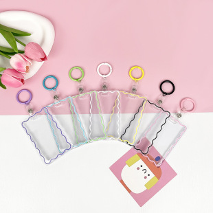 Transparent Creative Hard Card Holder Student Campus Card Meal Card Protective Cover Foreign Trade Wholesale Key Ring Manufacturer Id Card