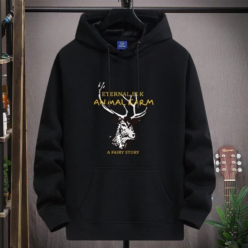320g heavyweight men's hooded sweatshirt for spring and autumn, fleece-lined and thickened for warmth, hooded top, outerwear, men's clothing 320g heavyweight men's hooded sweatshirt for spring and autumn, fleece-lined and thickened for warmth, hooded top, outerwear, men's clothing