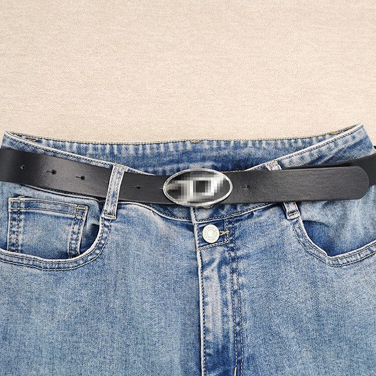 Trendy New Style A-Letter Oval Snap Buckle Belt, Jeans Dress Accessory, Fashionable Versatile Personalized Belt Trendy New Style A-Letter Oval Snap Buckle Belt, Jeans Dress Accessory, Fashionable Versatile Personalized Belt
