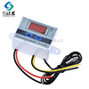 Digital thermostat, thermometer, switch key, laptop, temperature control