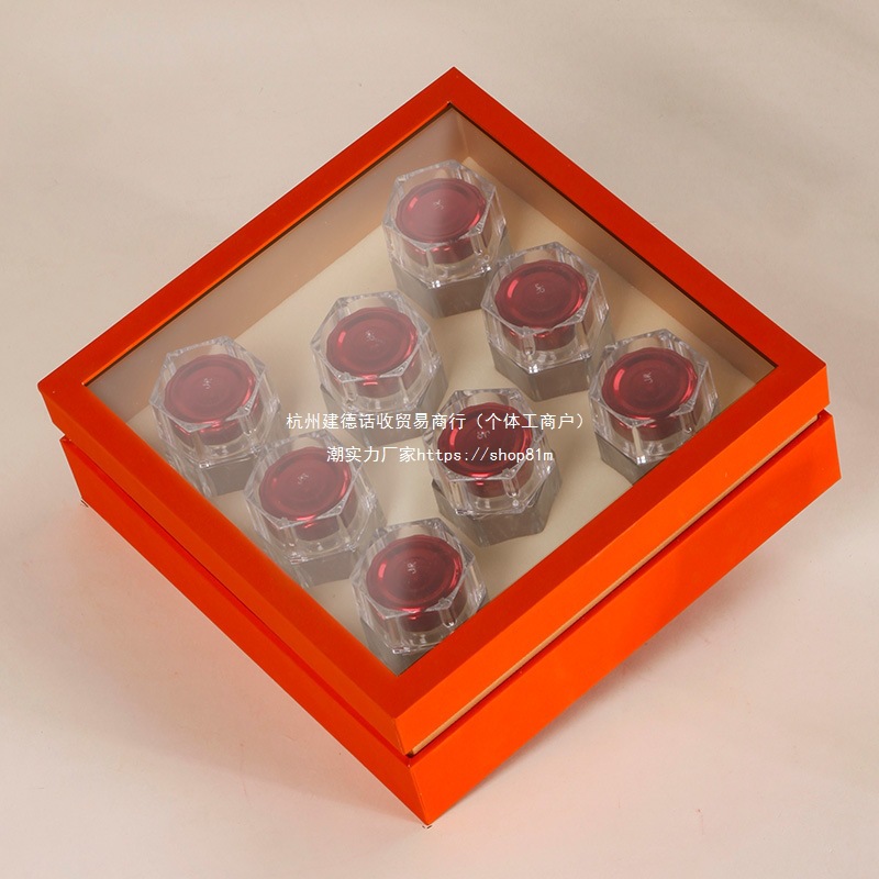 鲜炖燕窝分瓶装包装盒6-8瓶装即食燕窝礼盒空盒六角瓶可定.制