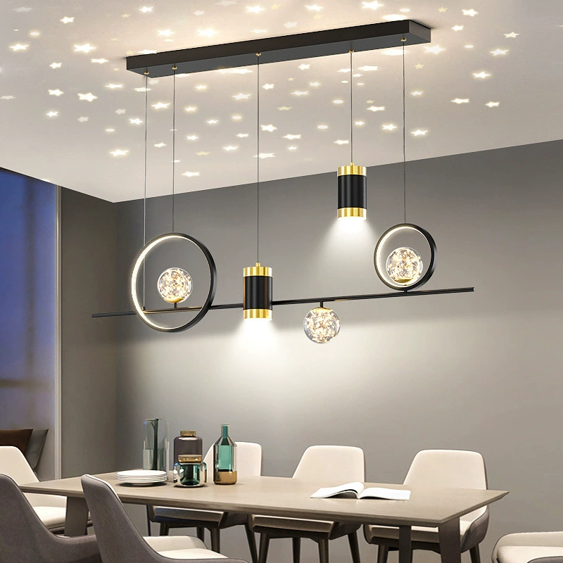 Ресторан Люстра Светильники Столовая Стильные современные минималистичные минималистские скандинавские длинные барные обеденные столы со светильниками