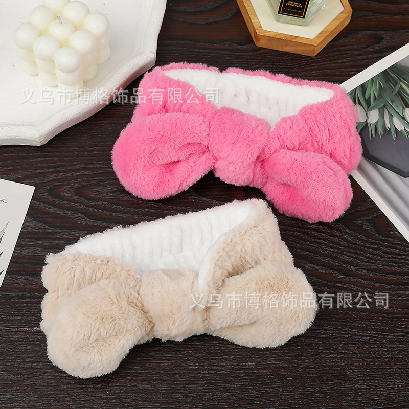 Lavarse la cara especial banda de cabello máscara banda de cabello unisex lavarse la cara maquillaje pelusa banda de cabello al por mayor