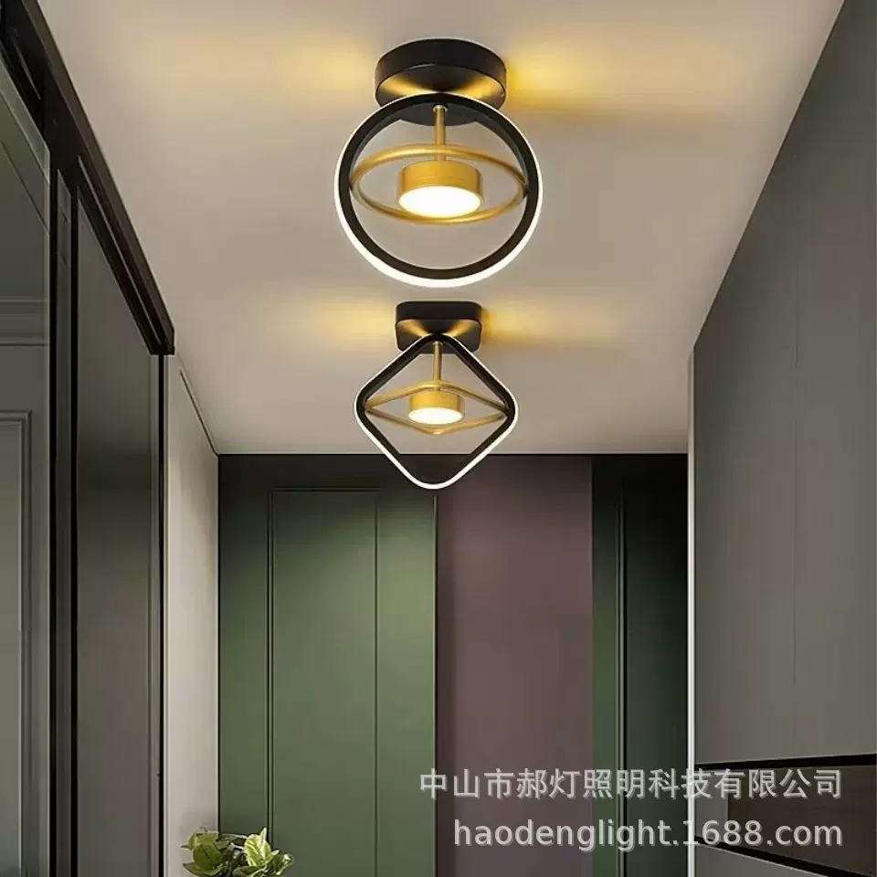 过道走廊创意玄关简约现代led射灯 北欧好看入户室内壁灯阳台餐厅