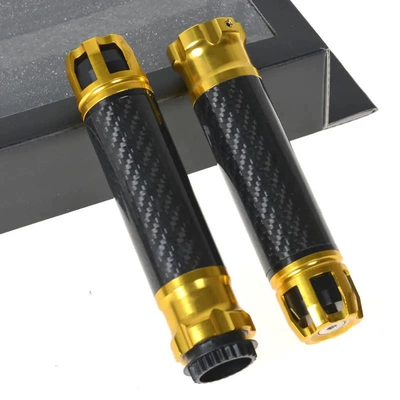 handle rubber cover, Motorcycle Handle Cover - 1-227-carbon-fiber-handle-glue-gold
