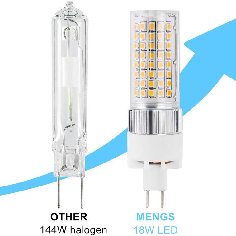 LED G8.5 12W LED de maíz 120 piezas 2835 cuentas de luz de alto brillo de reemplazo lámpara halógena 120W cubierta transparente
