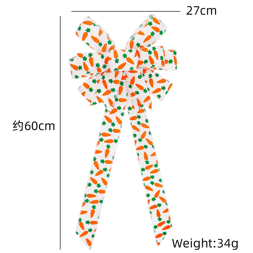 Decorations, carrot rabbit, layout with bow, for import, new collection