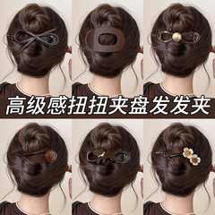 鲍鱼抓夹女后脑勺鲨鱼夹安全替代品2025新款鸭嘴夹扁平形开车发夹