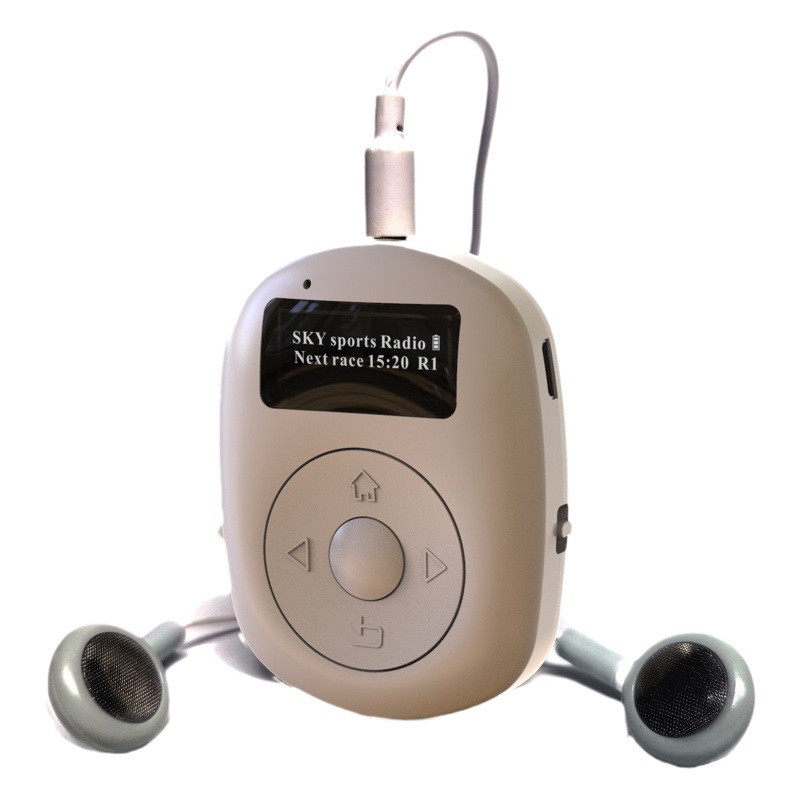 Transfronteriza caliente-venta deportes mini radio DAB, soporte FM/DAB Recepción de radiodifusión digital, con auriculares