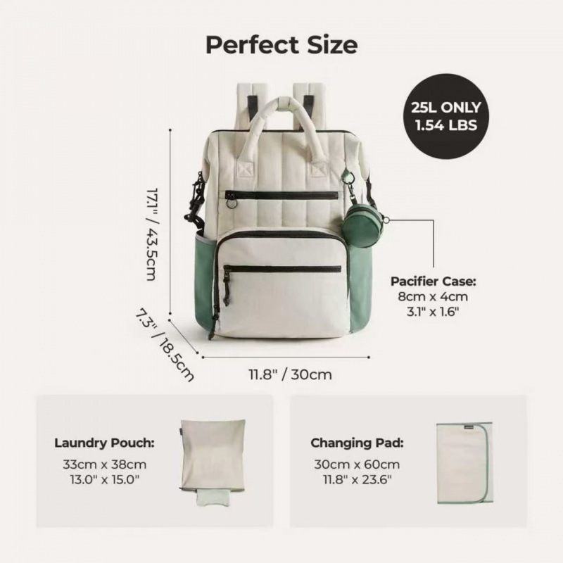 Amazon nueva estriada mama bolsa multifuncional mochila impermeable para salir bolsa de moda madre y bebé de gran capacidad