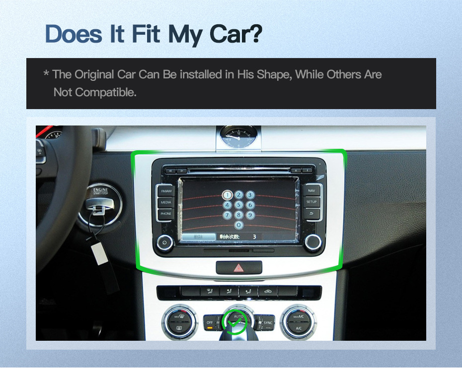 Suitable for Volkswagen Passat B6 B7 Magotan Cc Android Dual Knob Large Screen Central Control Navigation Reversing Image