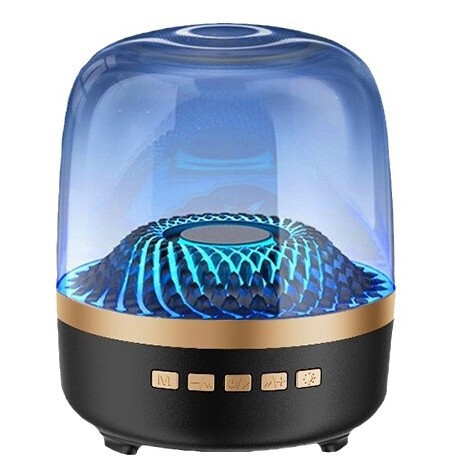 Huaqiangbei ハーマンカートン ガラス MINI スピーカー カラフルなライト サブウーファー Bluetooth スピーカー|undefined