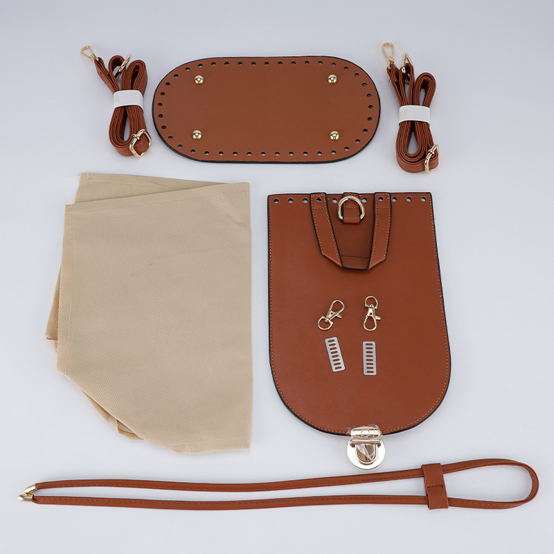 Set de 5 Piezas para Bolsos Tejidos: Accesorios de Metal para Bolsos de PU, Hechos a Mano, Entrega Inmediata