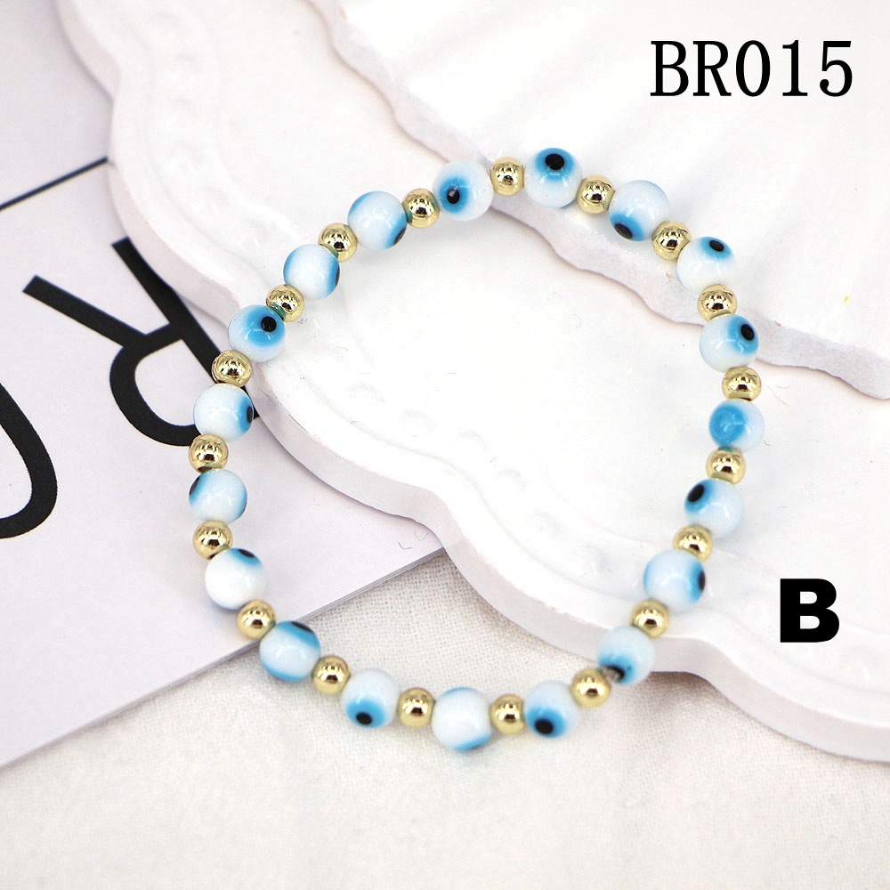 Glazed beads Devilu0027s Eyes Beaded Bracelet Fashion Jewelry