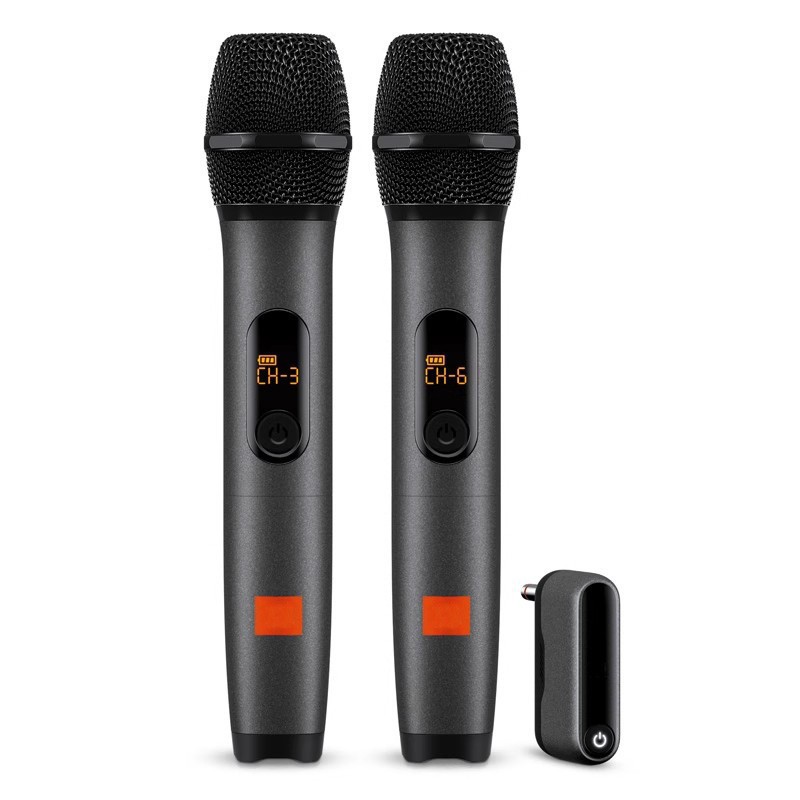 Cross-Border Export One-To-Two Wireless Microphone Wirelessmicam Microphone Singing Bluetooth Microphone