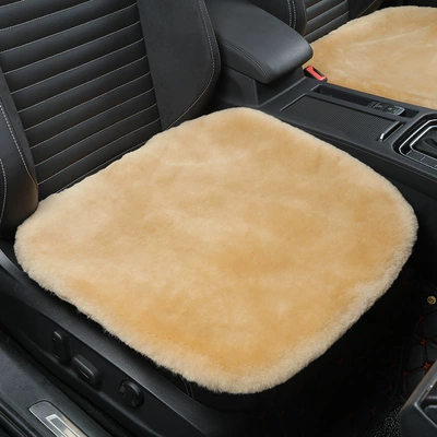 Cushion Thickened Warm Cotton Wool – Seat cushion, seat cover - khaki-4949cm
